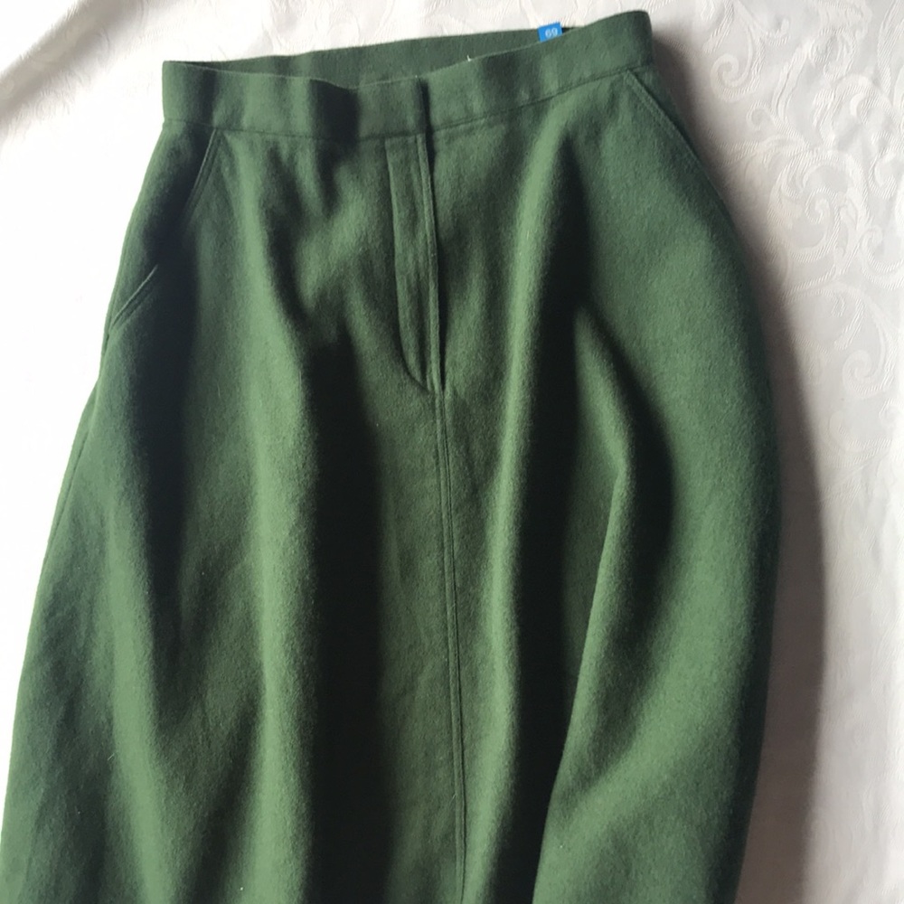 Vintage Wool Japanese brand wool skirt w pockets